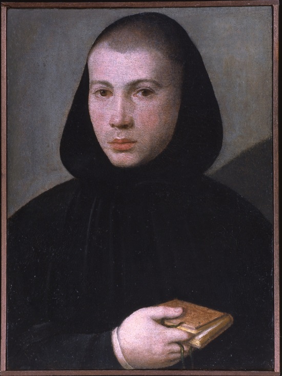 olio su tela Giovanni Francesco Caroto Ritratto di giovane monaco benedettino