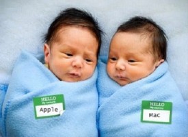 Cresce nel mondo il numero di neonati chiamati Mac, Apple o Siri
