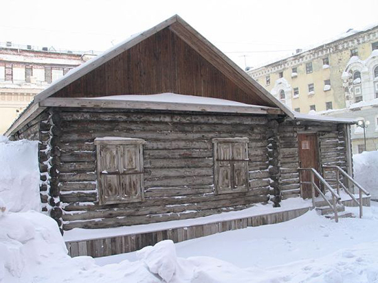 freddo da gelo nella città russa di Norilsk