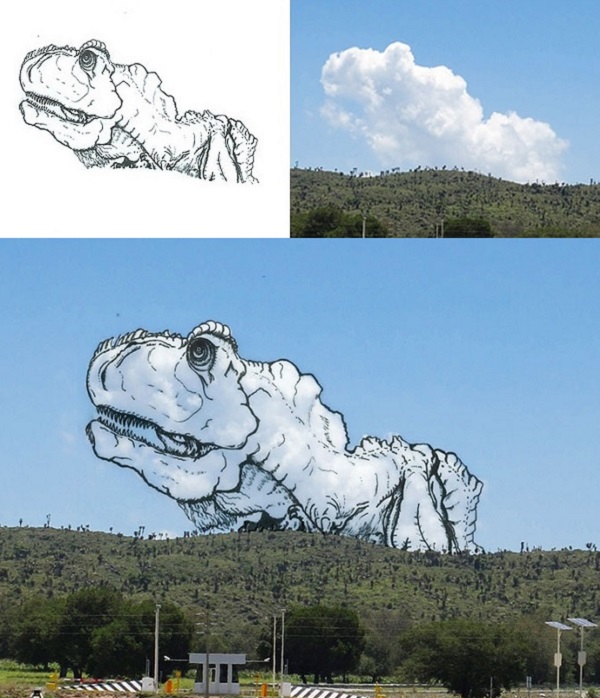 t-rex nuvole