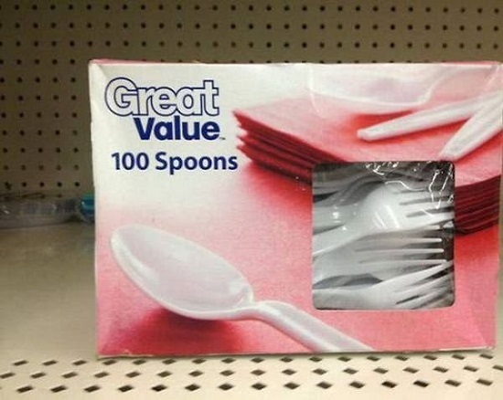 forchetta cucchiai packaging fail