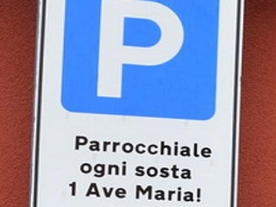 parcheggio pagato con ave maria