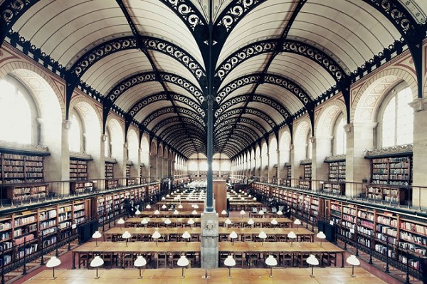 biblioteca di santa genevieve di parigi