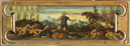 olio su tavola Jacopo Tintoretto Sansone