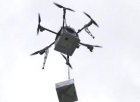 Il primo drone che consegna la pizza a domicilio